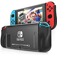 Los mejores  - Funda Almacenamiento Protectora para Nintendo Switch IDESION Funda de TPU Suave y Ergonómica Antiarañazos Kit de…